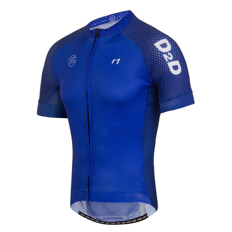 Red D2D Men's Short Sleeve Cycling Jersey r1 Blue or Grey with sizes up to 4XL 