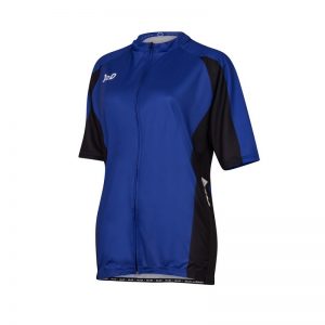 p1s blue women's plus size cycling jersey front