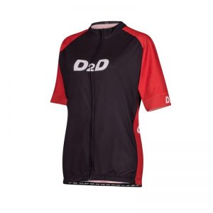 p2r red ladies plus size cycling jersey front