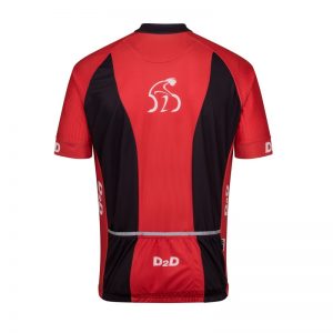 p2r red men's plus size cycling jersey front